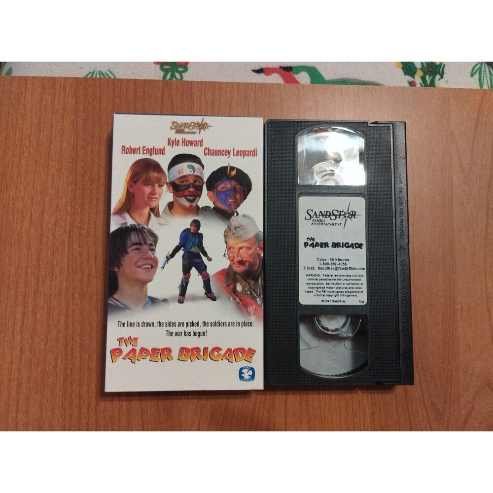 RARE: The Paper Brigade (1996) VHS Tape (PG) SandStar Family Film-Robert Englund